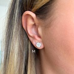 A sparkling cluster of multiple diamonds gives these studs the illusion of a generous round diamond earring. Available in three sizes, these are the classic addition to any look. Small: 0.53 Carat (Look of 2.0 Carats) Medium: 1.21 Carat (Look of 3.0 Carats) Large: 1.84 Carat (Look of 4.5 Carats) Ships within 2 weeks White Round Cut Single Diamond Cluster Earrings, White Round Cut Cluster Earrings With Single Cut Diamonds, White Cluster Earrings With Single Cut Diamonds, White Brilliant Cut Round Cluster Earrings, White Lab Grown Diamond Cluster Earrings, Diamond Drop Necklace, Round Diamond Earrings, Stackable Bands, Natural Diamond Ring