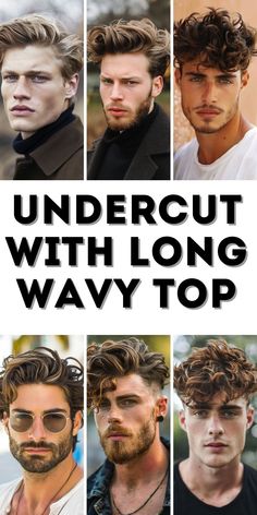 Discover the perfect blend of style and ease with the Undercut with Long Wavy Top. This Mens hairstyle features short sides, ideal for short on sides men who want a clean and sharp look. The long wavy top adds volume and texture, making it a standout Men’s haircut. From boys haircut trendy options to mature styles, this cut fits all preferences. Haircuts Men Wavy Hair, Haircuts For Men Wavy Hair, Long Front Short Back Haircut Men, Undercut Wavy Hair Men, Mens Wavy Side Part, Men’s Hair Long On Top, Wavy Undercut Men, Stylish Boys Haircut, Men’s Haircuts Long On Top Short Sides