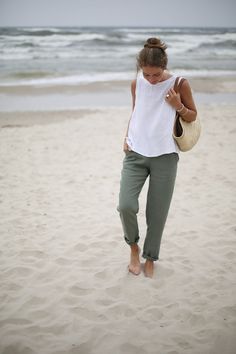 Classic Minimal Linen Pants. Women's Trousers With an Elastic Waist. Tapered Linen Pants With Pockets. Linen Pantaloons. Mid Rise Waist. - Etsy Green Linen Beach Pants, Summer Linen Relaxed Harem Pants, Summer Relaxed Linen Harem Pants, Summer Green Linen Harem Pants, Everyday Summer Tapered Leg Pants, Everyday Straight Summer Pants, Everyday Summer Straight Pants, Baggy Linen Beach Pants, Baggy Bottoms For Everyday Summer Wear