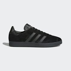 adidas Gazelle Shoes - Black | adidas US Black Gazelles, Adidas Gazelle Black, Best Sandals For Men, Adidas Gazelle Shoes, Gazelle Shoes, Swag Shoes, Best Sneakers, Black Sneakers, Adidas Gazelle