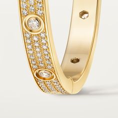 #LOVE# bracelet Classic Cartier Jewelry With Pave Setting, Cartier Bangle Bracelets With Diamond Accents, Classic Cartier Bracelet With Single Cut Diamonds, Cartier Diamond Bangle For Anniversary, Cartier Diamond Bangle For Wedding, Cartier Diamond Bracelet With Diamond Accents, Elegant Yellow Gold Bracelet With Diamond Hour Markers, Cartier Diamond Bracelet With Vvs Clarity, Cartier Diamond Bangle For Formal Occasions