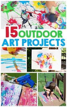 an outdoor art project with the title 15 outdoor art projects