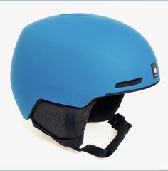 a blue helmet on a white background