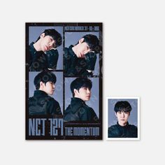 the poster for nct's 1st album is displayed next to an image of his face