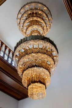 a large chandelier hanging from the ceiling