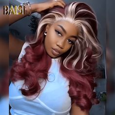 Double Drawn Hair, Cream Hair, Human Hair Color, U Part Wig, Red Wigs, Pixie Cut Wig, Hot Hair Styles, Hair Texture, Headband Wigs