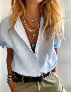 Street Style Summer Casual, It Photos, Looks Chic, Fashion Over 40, Look Fashion, Spring Summer Fashion, Chic Outfits, Casual Chic, Everyday Fashion