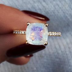 14kt gold and diamond solitaire cushion moonstone eternity ring – Luna Skye Ruby Eternity Ring, Rainbow Moonstone Engagement Ring, Ear Wrap Earrings, Luna Skye, Gold Moonstone Ring, Chrome Tourmaline, Diamond Fashion Jewelry, Green Tourmaline Ring, Silver Spinner Rings