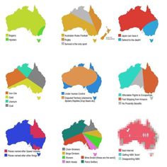 australia's most colorful cities infographical map by the numbers, 2011 - 2013