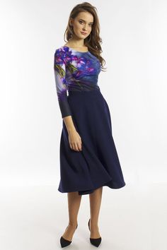 "Dark blue circle skirt. Midi circle skirt full length skirts in many colors. ➤ Features > Skirt length: 65cm / 25.6\", including belt 2.5cm (1''). > Circle skirt > Knee length > Zipper on the side > With lining ➤ Sizing My Size Guide in FAQ section below will help you define the perfect size match. The item can also be made according to your measurements - just message them to me. ➤ Delivery Your item is made-to-order and will be ready within 2-7 days. Average delivery times: &gt Elegant Lined Dress, Elegant Skirted Dress With Lined Skirt, Elegant Wrap Skirt For Spring, Workwear Midi Dress With Gathered Skirt, Elegant Purple Maxi Skirt, Flowy Long Skirt Dress For Work, Long Skirt Dress With Gathered Detail For Workwear, Gathered Long Skirt Dress For Work, Stretch Full Skirt Dress With Gathered Details