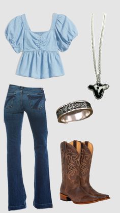 Outfits For 8th Grade, Country Inspired Outfits, Pig Showing, Outfits With Accessories, Nashville Outfit, Casual Country Outfits, Western Wear Outfits, Nashville Outfits