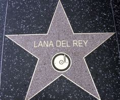 the star on the hollywood walk of fame for lana del rey is shown in this file photo