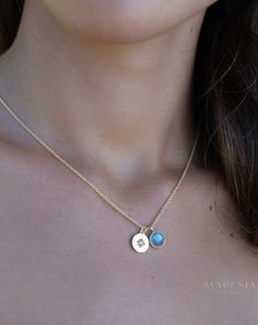 Iolite hydro, Aqua Chalcedony or Labradorite & CZ Necklace ~ Gold Plated 18k ~ Jewelry Minimalist~ Handmade~ Thin Chain~ Delicate~ MN126 Cz Necklace, Aqua Chalcedony, Necklace Gold, Moonstone, Labradorite, Sterling Silver Jewelry, Charm Necklace, Lotion, Silver Jewelry