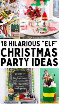 There’s something truly enchanting about Christmas, and no movie captures the whimsical spirit quite like Elf.  If you’re looking to host a Christmas party that’s both memorable and magical, why not take a page out of Buddy’s book with Elf Christmas Party Ideas?  Whether it’s Buddy’s infectious enthusiasm or his love for spreading holiday cheer, the film has become a beloved classic. Elfed Up Christmas Party, Buddy The Elf Photo Booth, Elf Party Theme, Christmas Party Elf Theme, Elf Movie Christmas Party Ideas, Buddy The Elf Christmas Tree Ideas, Christmas Party Movie Theme, Buddy The Elf Dinner Party