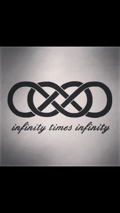 an image of two intertwineds with the words infiniti times infoity