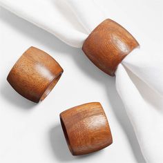 Tondo Acacia Wood Napkin Ring | Crate & Barrel Buffet Table Decor, Wooden Napkin Rings, Chanukah Decor, Hanukkah Decorations, Decorative Napkins, Wood Plate, Holiday Tablescapes, Kitchen Table Decor, Napkin Ring