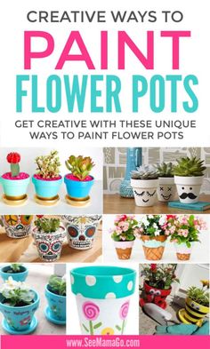 creative ways to paint flower pots get creative with these unique ways to paint flower pots