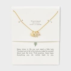 Elevate your style with 14k Gold Dipped Lucky Clover, Cubic Zirconia Elephant Charm Necklace – Gold, a symbol of luck and hope. This delicate necklace features a beautifully crafted clover and elephant, made from durable stones that shines with a subtle, elegant luster. The pendant hangs gracefully on a fine gold chain, making it perfect for layering or wearing alone as a statement piece. Ideal for daily wear or special occasions. Elephant Charm Necklace, Symbol Of Luck, Pave Necklace, Chain Making, Ball Chain Necklace, Initial Pendant Necklace, Gold Charm Necklace, Elephant Charm, Lucky Clover