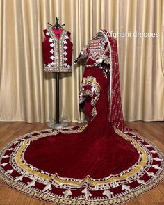 fabric:valvet material:charmadozi,coins,beads size:share your size Red Afghan Dress, Afghani Dresses, Romantic Makeup, Afghani Clothes, Afghan Dress, Easy Dress Sewing Patterns, Nikkah Dress, Afghan Clothes, Easy Dress