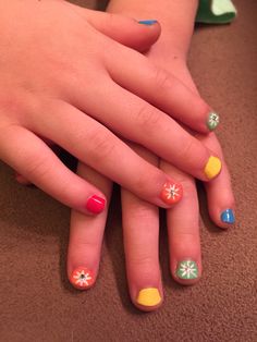 Kids Nail Art, Kid Nails, School Nail Art, Kids Nails, Teen Nails, Summer Toe Nails, July 5th