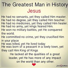 the greatest man in history jesus with red heart on it's chest and words below