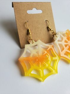 Hand poured, unique Halloween earrings. Candy corn color combo spiderwebs. Multicolor Halloween Earrings For Gift, Multicolor Halloween Earrings Gift, Fun Orange Earrings For Halloween, Fun Orange Halloween Earrings, Black Witch Hat, Days Before Christmas, Black Witch, Johnson City, Holiday Set