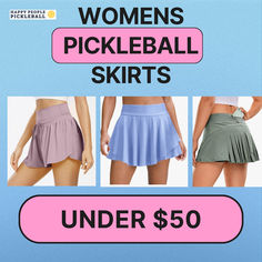 Really great finds on Amazon for women's pickleball skirts on sale and under $50. Expand your athleisure collection today! Finds On Amazon, Happy People, Skorts, Pickleball, Amazing Women, Athleisure, 50 %, Womens Skirt, On Sale