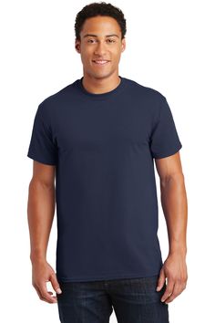 Adult Ultra Cotton® 6 oz. T-Shirt - NAVY - S | Gildan Adult Ultra Cotton T-Shirt in Navy Blue Size Small 2000, 0 Gildan Tshirt, Wholesale T Shirts, Red Kap, Blank T Shirts, Work Wear Women, Basic Shirts, Family Outfits, Zip Sweatshirt, Cotton T Shirt