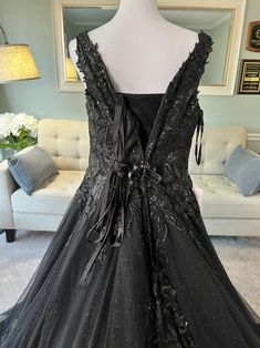 Black Wedding Dress Ballgown, Gothic Wedding Dress Black, V Neckline Wedding Dress, Black Bridal Gown, Custom Wedding Dress Sketch, Wedding Dress Gothic, Wedding Dress Ballgown, Black Lace Wedding Dress, Black Wedding Dress Gothic