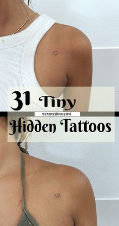 "Tiny Hidden Tattoos"  many small/tiny hidden tattoo if you want to keep your ink a secret. On your chest. Inside your lip. On your neck. Inside your arm. On your upper thigh. Underneath your finger. On the side of your finger. On your collarbone. If these tiny tat locations are good enough for celebs, they're certainly good enough for you. See more ideas check out here! #tinyhiddentattoos #tinytattoos #tinyhiddentattoosideas Tiny Hidden Tattoos, Secret Tattoo, Small Tattoo Placement, Tiny Tattoos For Women, Tattoos Infinity, Tattoo Spots, Hidden Tattoos, Finger Tattoo For Women, Tattoos Mandala