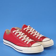 Converse Chuck 70 Low Ox Classic Enamel Red Unisex Sneaker Shoes 164949c Nwt Size Guide: (Listed As Women's Shoes) Men's 3.5 - Women's 5.5 Mpn: 164949c Comfort That Won’t Quit. More Cushioning, Tougher Canvas, Same Versatility. The Chuck 70 Low Top Is Built Off Of The Original 1970s Design, With Premium Materials And An Extraordinary Attention To Detail. We Added An Extra Cushy Insole For Arch Support And Stability, And Used Wing Tongue Stitching On 12oz Canvas For Durability. No Reason Not To W Sporty Red Canvas Shoes For Streetwear, University Red Sneakers With Gum Sole, University Red Low-top Sneakers With Gum Sole, Retro Low-top University Red Sneakers, Casual Sneakers With Vulcanized Sole In University Red, Casual Sneakers In University Red With Vulcanized Sole, Retro University Red Low-top Sneakers, University Red Lace-up Sneakers With Gum Sole, Red Converse Canvas Shoes For Streetwear