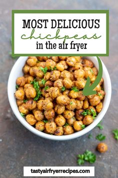 the most delicious chick peas in the air fryer