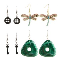 PRICES MAY VARY. 【PACKAGE LIST】Unleash your fashion sense with our exquisite package that includes 4 pairs of Coraline earrings, each featuring a unique pattern --- buttons, dragonfly, key, and seeing stone. 【HIGH QUALITY MATERIA】Crafted from premium-grade alloy, these coraline drop dangle earrings embody durability while remaining lightweight and gentle on the skin. They are hypoallergenic, ensuring a comfortable wear experience even for those with sensitive skin. 【EXCELLENT ACCESSORIES】Perfect Coraline Earrings, Jewelry Halloween, Nurses Day, Accessories Set, Halloween Parties, Halloween Jewelry, Coraline, Horror Movie, Fashion Sense