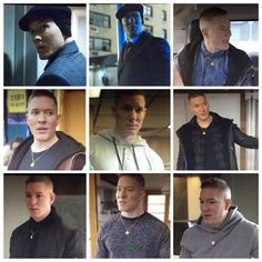 many different pictures of men in hoodies and sweaters