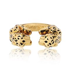 Body Wrapping, Leopard Ring, David Webb, Body Wraps, Cartier Ring, Black Enamel, Vintage Cartier, Estate Jewelry, Wild Cats