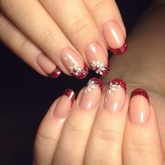 Одноклассники Holiday Nail Designs, Christmas Gel Nails, Christmas Nail Art Designs, Winter Nail Designs, Xmas Nails, Christmas Nail Art, Perfect Nails, Holiday Nails, Winter Nails