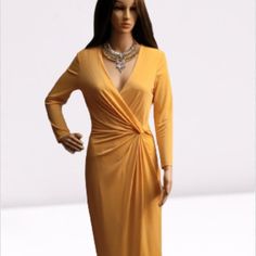 Beautiful Spring Dinner Midi Dress With Stretch, Spring Stretch Midi Dress For Dinner, Spring Dinner Stretch Midi Dress, Elegant Yellow Maxi Dress For Fall, Elegant Yellow Stretch Dress, Elegant Stretch Yellow Dress, Elegant Yellow Stretch Midi Dress, Elegant Yellow Formal Midi Dress, Elegant Stretch Yellow Midi Dress