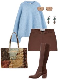 Brunch With The Girls Outfit, Brunch Outfit Winter, Adrette Outfits, Outfit Layout, Brunch Outfit, Midi Skirts