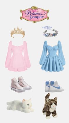 there are many different types of dolls in the picture, but one is wearing a tiara