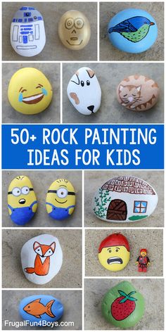 rock painting ideas for kids that are easy and fun