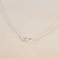 Tiny Heart Necklace, Silver Jewlery, Silver Necklace Simple, Hammered Jewelry, Hearts Necklace, Necklace For Girlfriend, Silver Jewelry Necklace