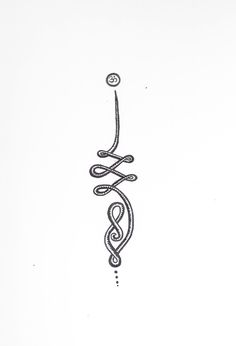 a black and white drawing of a snake on a white paper with the word love written in cursive writing