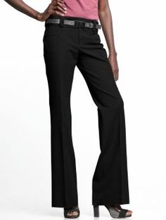 these fit me great! Formal Flare Bottoms With Belt Loops, Elegant Flare Pants With Belt Loops, Elegant Flare Bottoms With Belt Loops, Classic Fitted Flare Dress Pants, Sleek Fitted Dress Pants With Belt Loops, Interview Attire, Slacks For Women, Professional Style, Dressed To The Nines