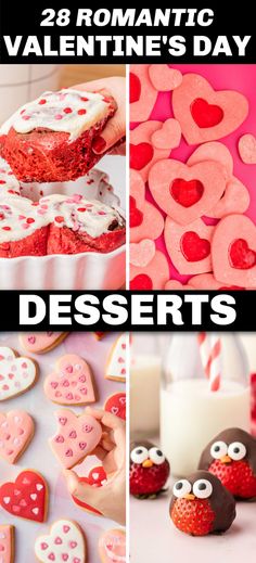 Valentine’s Day is here and what better way to serve and appreciate your loved one than to make a delicious Valentine’s day dessert?! From red velvet cinnamon rolls, cute Valentine’s day charcuterie board, to heart cookies and chocolate strawberry birds, there’s something for every taste. Here are over 20 elegant, sophisticated and pretty easy Valentine’s Day desserts to choose from your significant other will obsess over. Red Velvet Cinnamon Rolls, Cherry Chip Cake Mix, Heart Cookies Recipe, Desserts Easter, Valentines Desserts, Holiday Treats Christmas, Vanilla Bean Cheesecake, Red Desserts, Valentines Baking