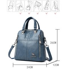 High Quality PU Leather Bags Women Multifunctional Backpack Travel Bag – Atom Oracle Leather Bags Women, Designer Leather Bags, Water Resistant Backpack, Pu Leather Bag, Backpack Travel, Shoulder Backpack, Backpack Travel Bag, Metal Accessories, Designer Backpacks