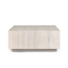 a white wooden box sitting on top of a table