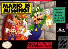 an advertisement for the nintendo game mario is missing