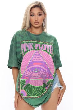 Pink Floyd Graphic, Green Tie Dye, Green Tie, Loungewear Women, Cute Comfy Outfits, Faux Leather Pants, Womens Loungewear, Shop Maxi Dresses, Graphic Tees Women