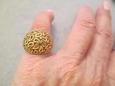 SALEAmazing assortment of vintage 1960's SOLID 14KT. YELLOW GOLD dome rings. These are very well made and quite heavy...with the average weight being about 12.5gms. Your choice of styles and sizes below (your local jeweler can resize it a bit for you if needed). Beautiful vintage domes...3 styles..your choice of (from YOUR left to right in the LAST photo) Confetti, Teardrop, Nugget. Stamped 14kt. and/or tested and examined for purity. These are all new old stock, never worn. This listing is for Unique Pear-shaped Gold Jewelry, Unique Dome Ring For Anniversary, Gold Pear-shaped Rings, Unique Yellow Gold Dome Ring For Anniversary, Heirloom Pear-shaped Gold Rings, Heirloom Gold Pear-shaped Rings, Unique Pear-shaped Gold Rings, Handmade Elegant Yellow Gold Dome Ring, Elegant Handmade Yellow Gold Dome Ring