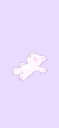 an animal laying on its back in the middle of a purple background with pink and white colors